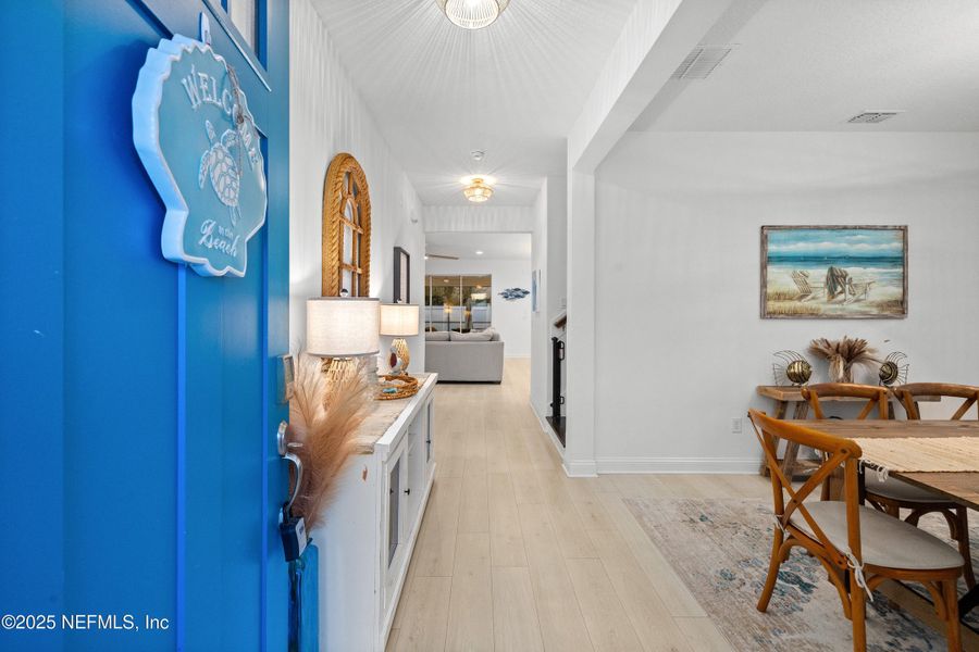 Furnished interior view inside a new home in Seaside Vista, St. Augustine (Image 37). Furnished interior view inside a new home in Seaside Vista, St. Augustine (Image 37).