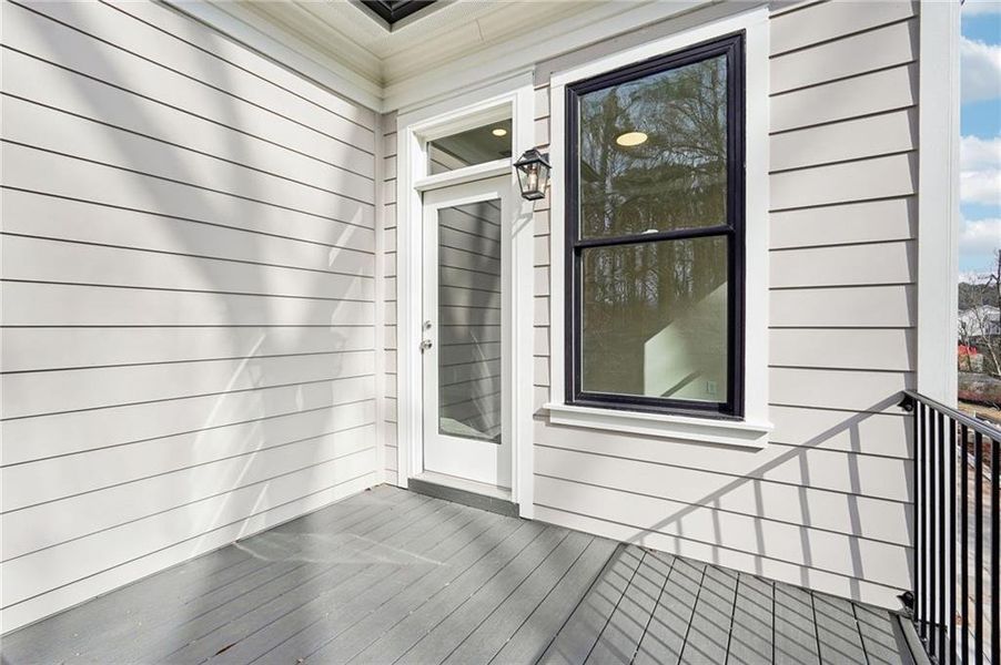 Exterior details and patio area of a home in Byers Park, Alpharetta (Image 4).
