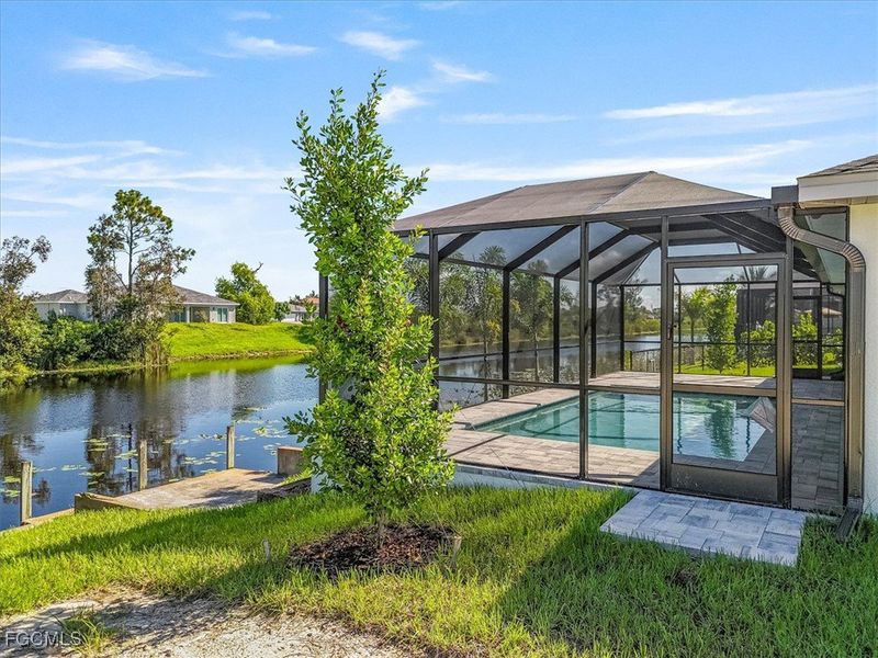 Front exterior of a new home in Cape Coral, Cape Coral, FL, highlighting curb appeal (Image 21).