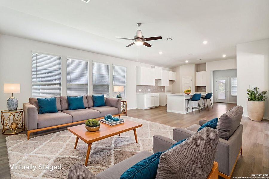 Furnished interior view inside a new home in Kallison Ranch, San Antonio (Image 6).