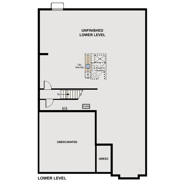 2D floor plan layout for the The Acadia by Century Communities in Legacy at Kime Ranch, Parker, CO (Image 5).