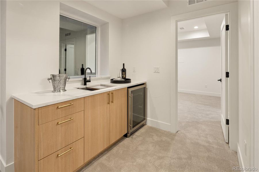 Basement Wet Bar and/or Coffee Bar for Guest Bedroom
