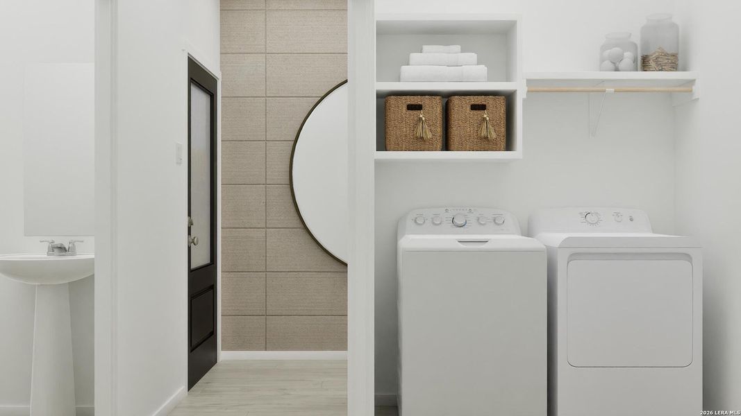 Furnished interior view inside a new home in Stone Garden, Elmendorf (Image 6). Furnished interior view inside a new home in Stone Garden, Elmendorf (Image 6).