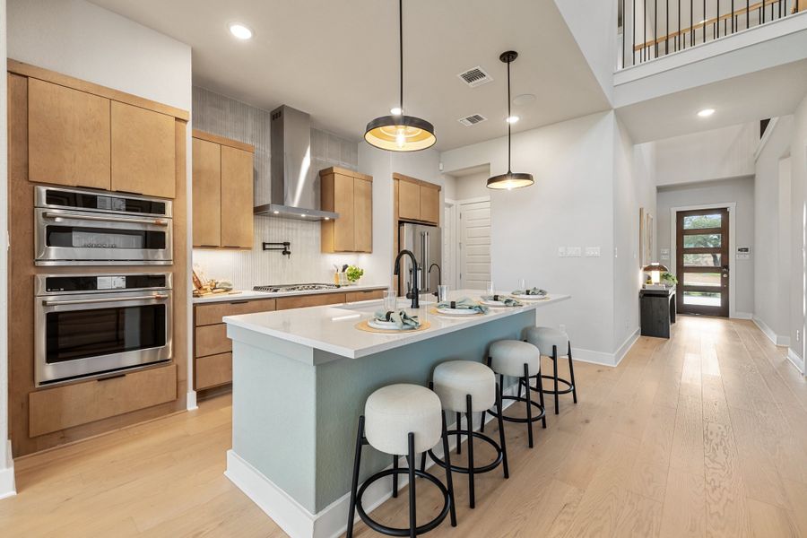 Furnished interior view inside a new home in Heritage, Dripping Springs (Image 15).