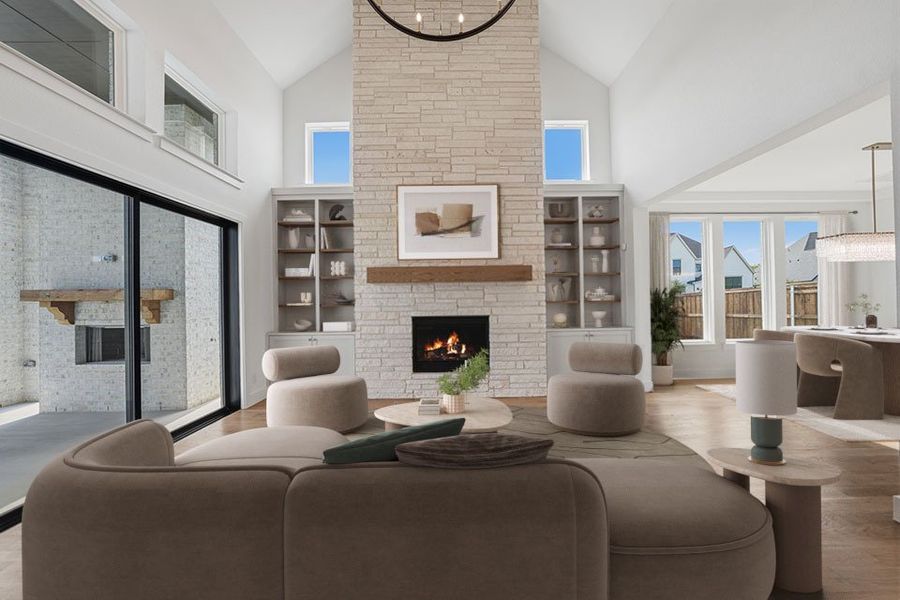 Furnished interior view inside a new home in Light Farms Graham/Reagan, Celina (Image 28).