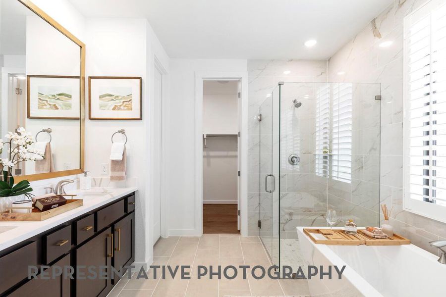 Furnished interior view inside a new home in Lariat, Liberty Hill (Image 13).