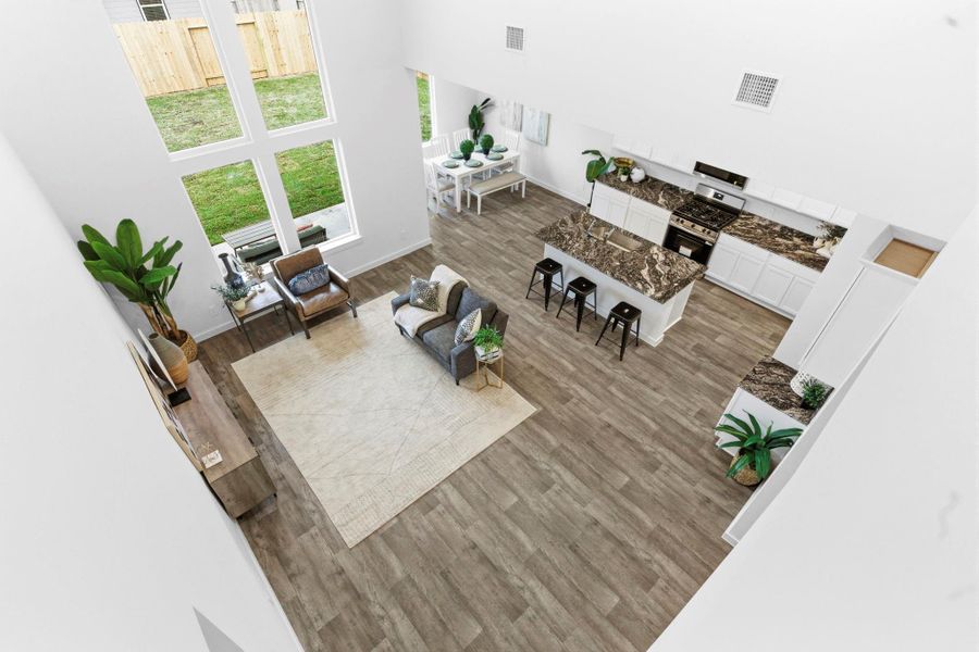 Furnished interior view inside a new home in Evergreen, Rosenberg (Image 12).