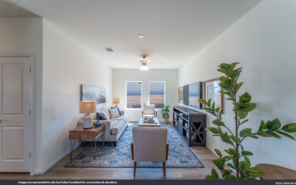 Furnished interior view inside a new home in Willow View, Converse (Image 10).