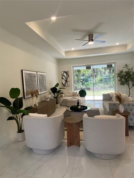 Furnished interior view inside a new home in , Port Charlotte (Image 34). Furnished interior view inside a new home in , Port Charlotte (Image 34).