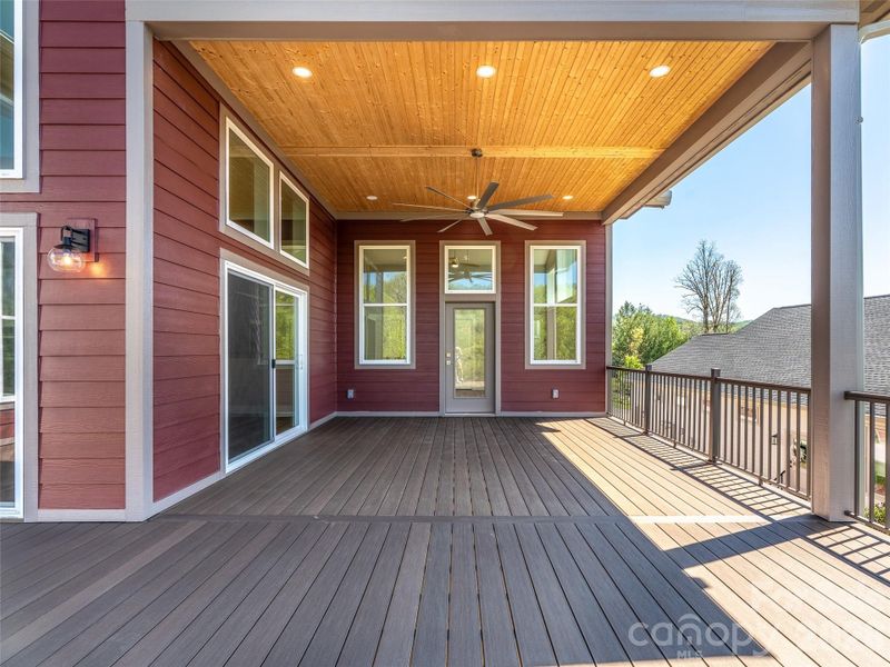 Exterior details and patio area of a home in , Weaverville (Image 3).