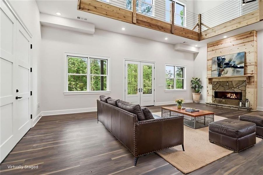 Furnished interior view inside a new home in , Acworth (Image 44).