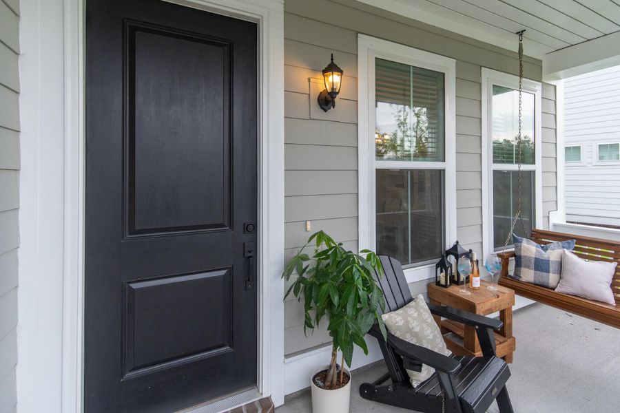 Exterior details and patio area of a home in Twin Lakes, Johns Island (Image 29).