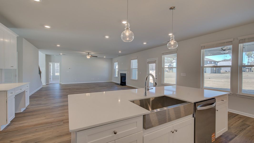 Furnished interior view inside a new home in Riverbend Overlook, Fayetteville (Image 10). Furnished interior view inside a new home in Riverbend Overlook, Fayetteville (Image 10).