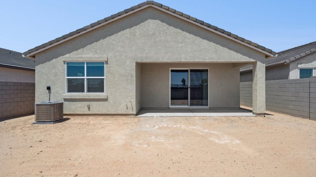 Exterior details and patio area of a home in Moonlight, Maricopa (Image 3).
