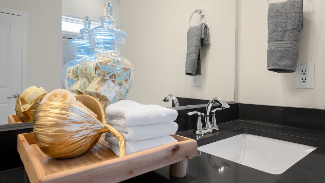 Furnished interior view inside a new home in The Villas at Kinsley, Jamestown (Image 23).