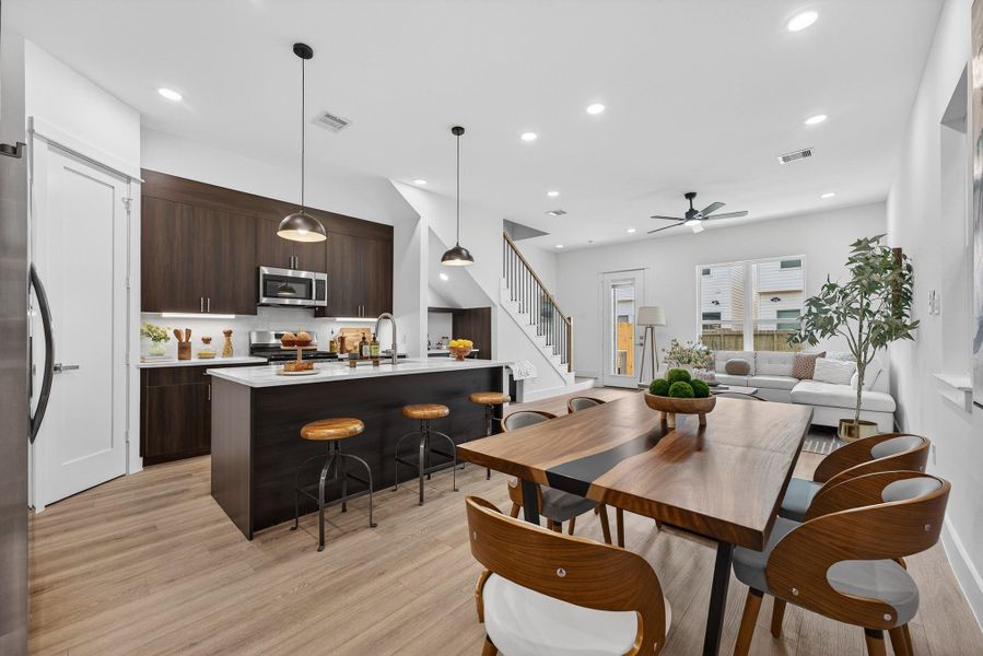 Furnished interior view inside a new home in , Houston (Image 14).
