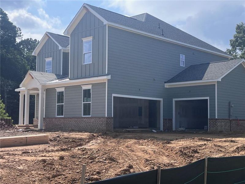 In-progress construction of a new home in Oak Valley Estates, Marietta, GA (Image 59).