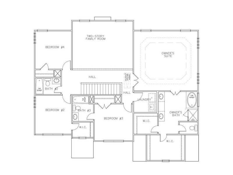 2D floor plan layout of this home in Ruby Creek Estates, Atlanta, GA (Image 3).