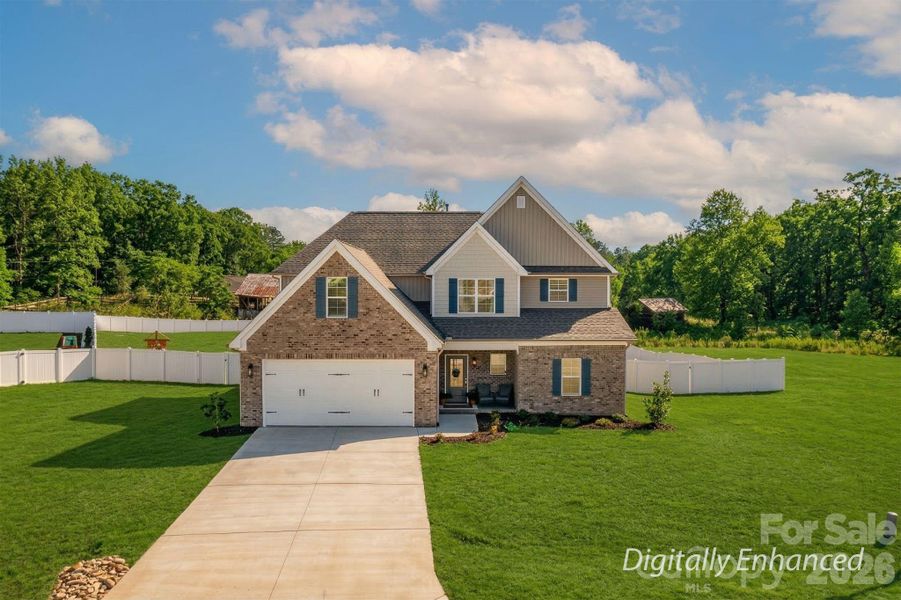 Front exterior of a new home in , Lexington, NC, highlighting curb appeal (Image 22).