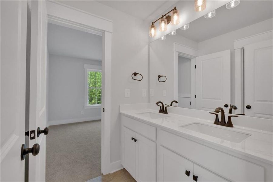 Furnished interior view inside a new home in Springside Reserve, Powder Springs (Image 14). Furnished interior view inside a new home in Springside Reserve, Powder Springs (Image 14).
