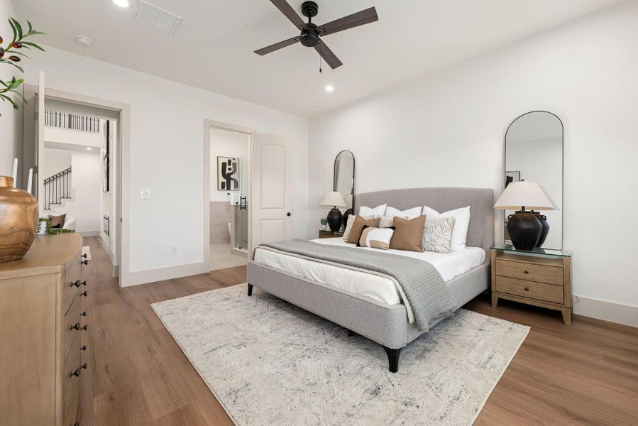 Furnished interior view inside a new home in , Tomball (Image 36).