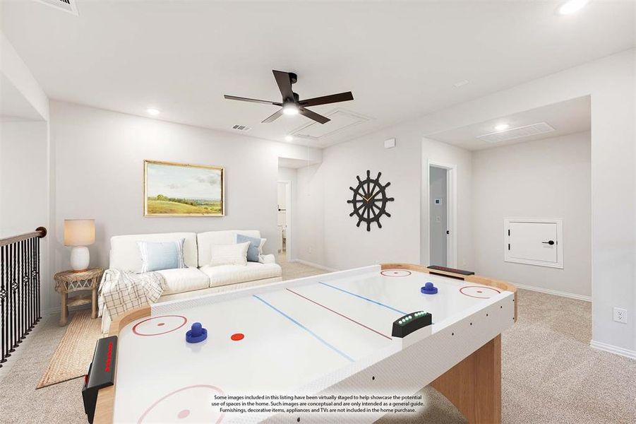 Furnished interior view inside a new home in Woodstone, Providence Village (Image 15).