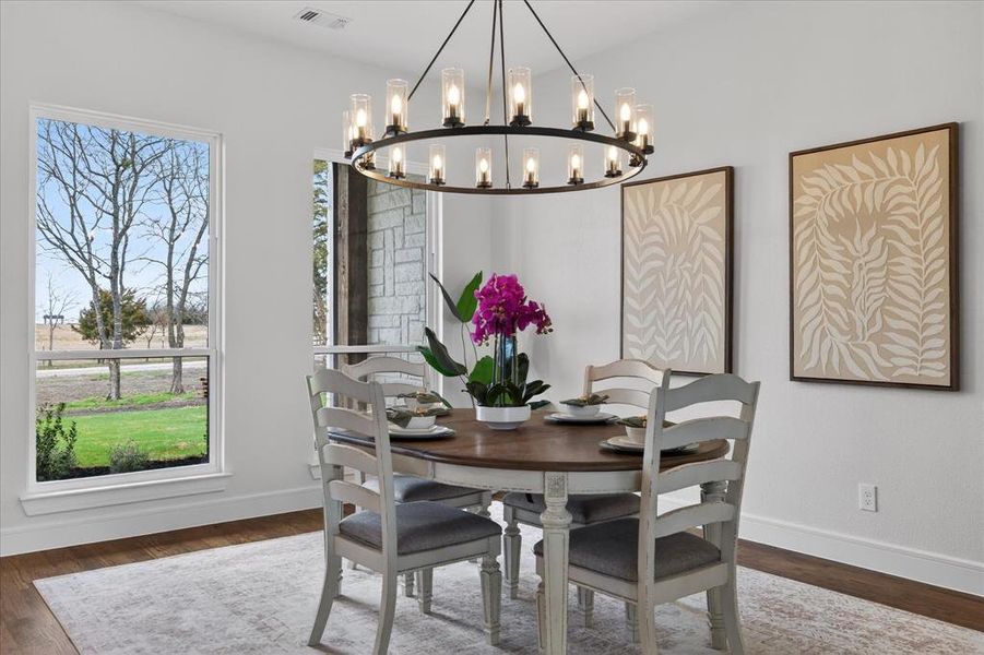 Furnished interior view inside a new home in , Celeste (Image 12).