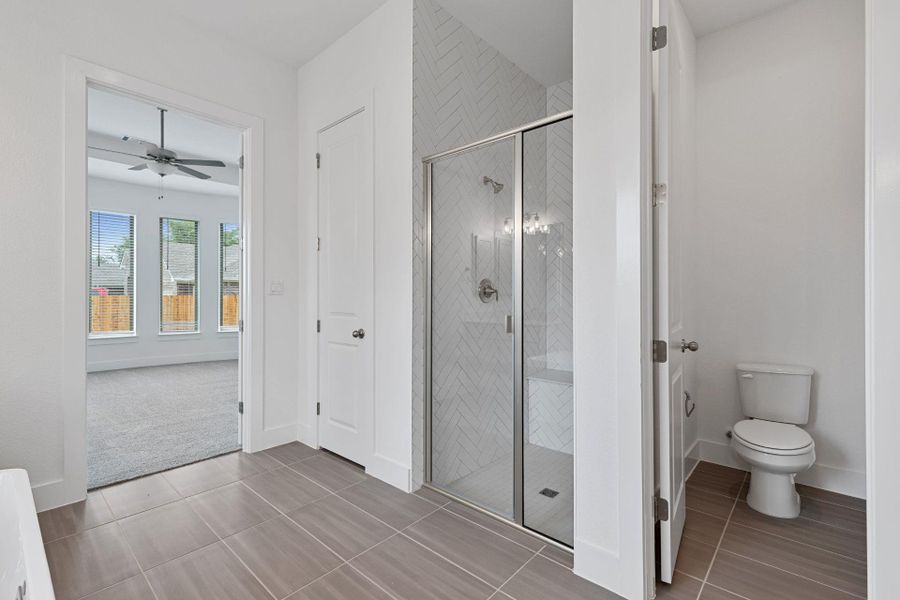 Walk-in shower in Primary Bath Walk-in shower in Primary Bath