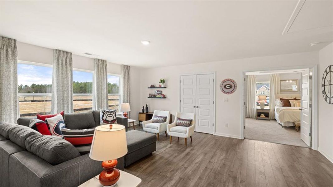Furnished interior view inside a new home in Heritage Pointe, Senoia (Image 40).