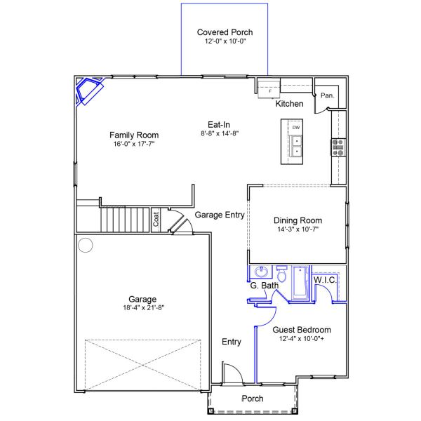 2D floor plan layout of this home in Winston Ridge, Youngsville, NC (Image 2). 2D floor plan layout of this home in Winston Ridge, Youngsville, NC (Image 2).