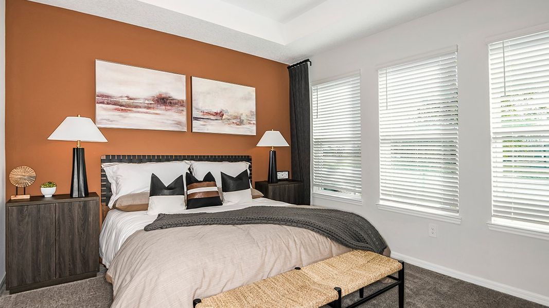 Representative furnished interior of a home built from the Saint Vincent by Taylor Morrison in Hillcrest, San Antonio (Image 9).
