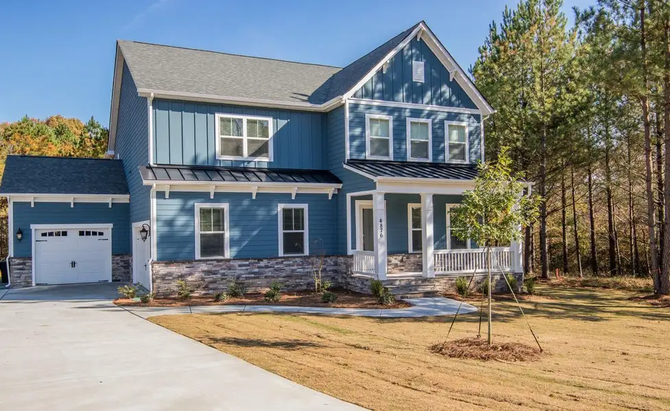 Representative exterior photo of a completed home built from the Pinehurst by Greybrook Homes in Edmunds Farm, Clover, SC (Image 24).