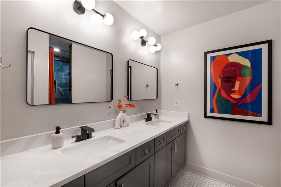 Furnished interior view inside a new home in , Atlanta (Image 16). Furnished interior view inside a new home in , Atlanta (Image 16).