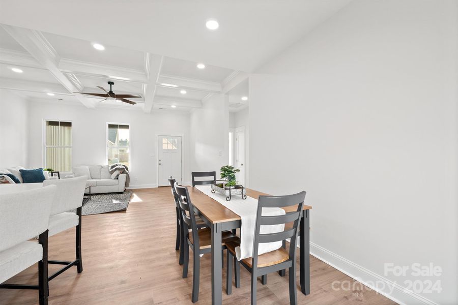 Dining area with room for a very large table