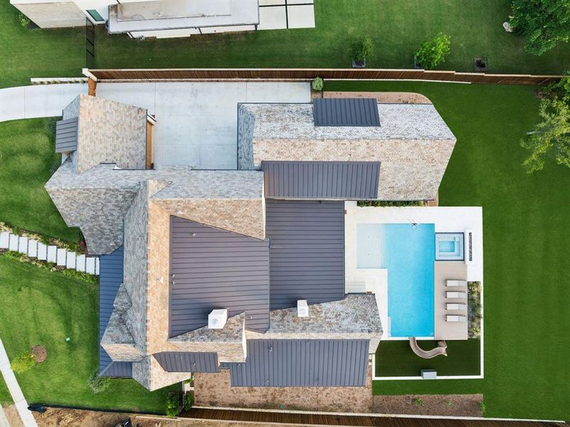 Exterior details and patio area of a home in , Southlake (Image 24).