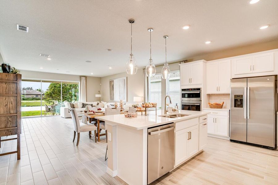 Furnished interior view inside a new home in Ardisia Park, New Smyrna Beach (Image 12).