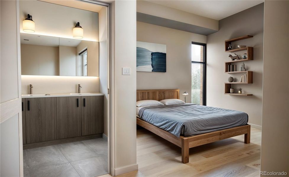 Furnished interior view inside a new home in , Denver (Image 6).