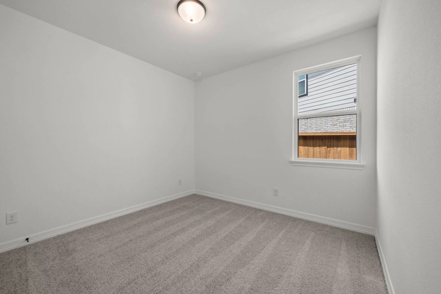 Third bedroom. Sample product photo. Actual exterior and interior selections may vary by homesite. Photo may be virtually staged.