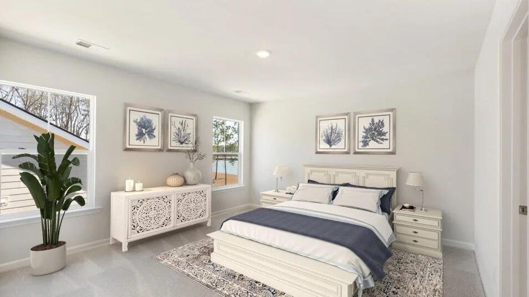 Furnished interior view inside a new home in Limehouse Farms: Arbor Collection, Summerville (Image 6). Furnished interior view inside a new home in Limehouse Farms: Arbor Collection, Summerville (Image 6).