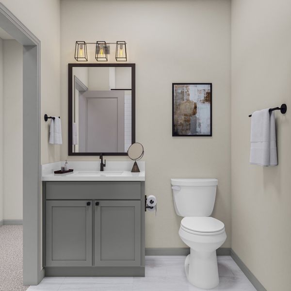 Representative furnished interior of a home built from the M by Tri Pointe Homes in Candelas Townhomes, Arvada (Image 20).