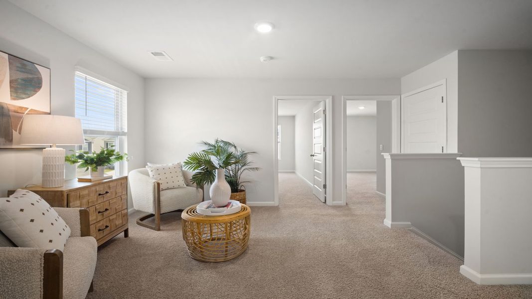 Furnished interior view inside a new home in The Lakes at North Glynn, Brunswick (Image 16).
