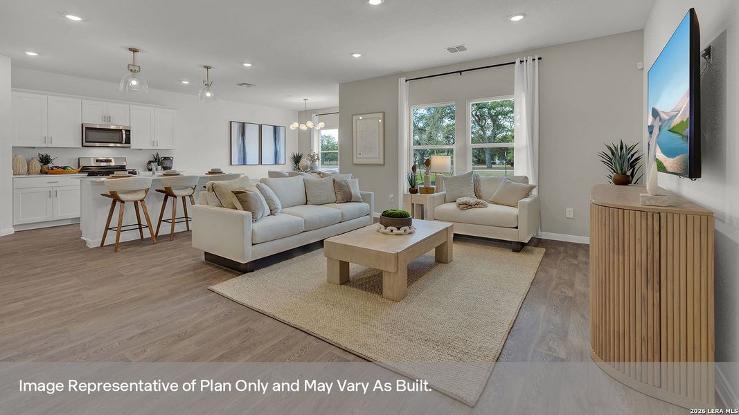 Furnished interior view inside a new home in Paramount, Kyle (Image 4).