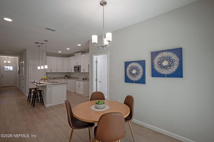 Furnished interior view inside a new home in , Jacksonville (Image 10).