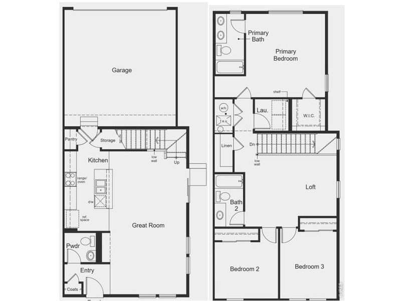 2D floor plan layout of this home in , Erie, CO (Image 4).