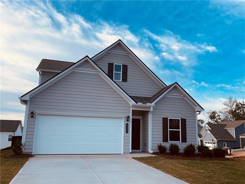 Front exterior of a new home in Duncan Farm, Cartersville, GA, highlighting curb appeal (Image 19).