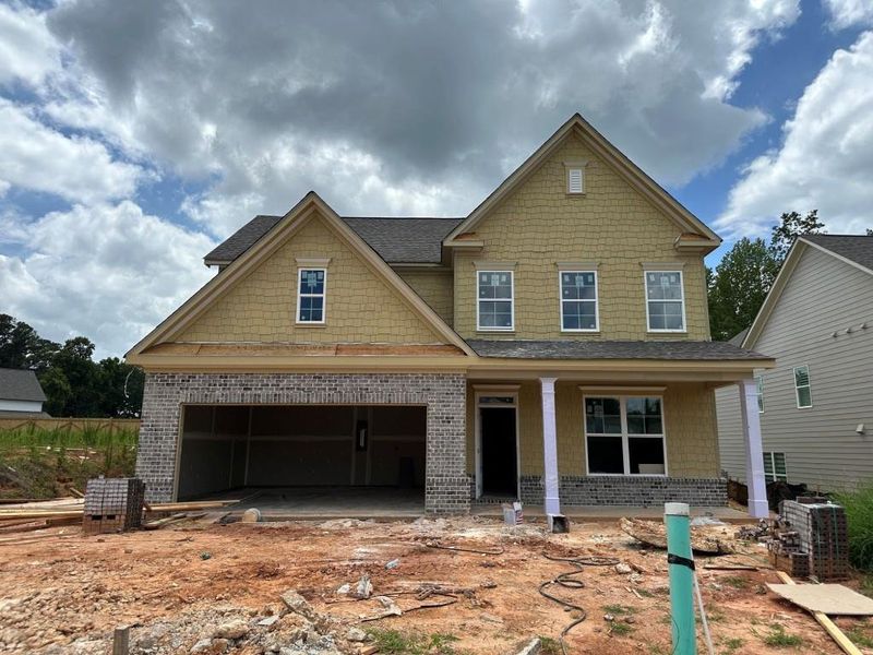 In-progress construction of a new home in Hemingway, Flowery Branch, GA (Image 48).