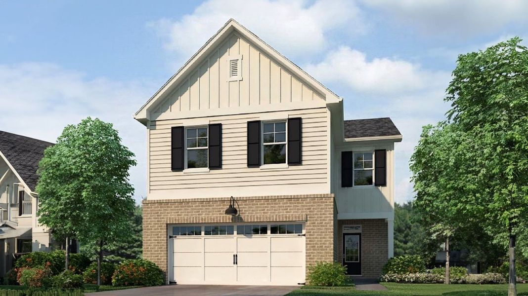Representative exterior photo of a completed home built from the Aisle by D.R. Horton in Mableton Station, Mableton, GA (Image 1).
