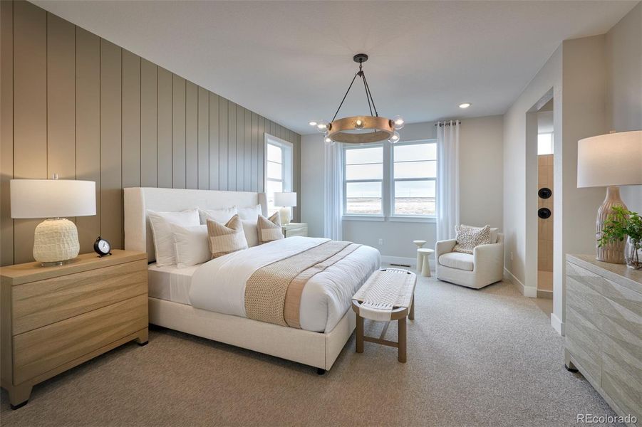 Furnished interior view inside a new home in The Aurora Highlands, Aurora (Image 3).