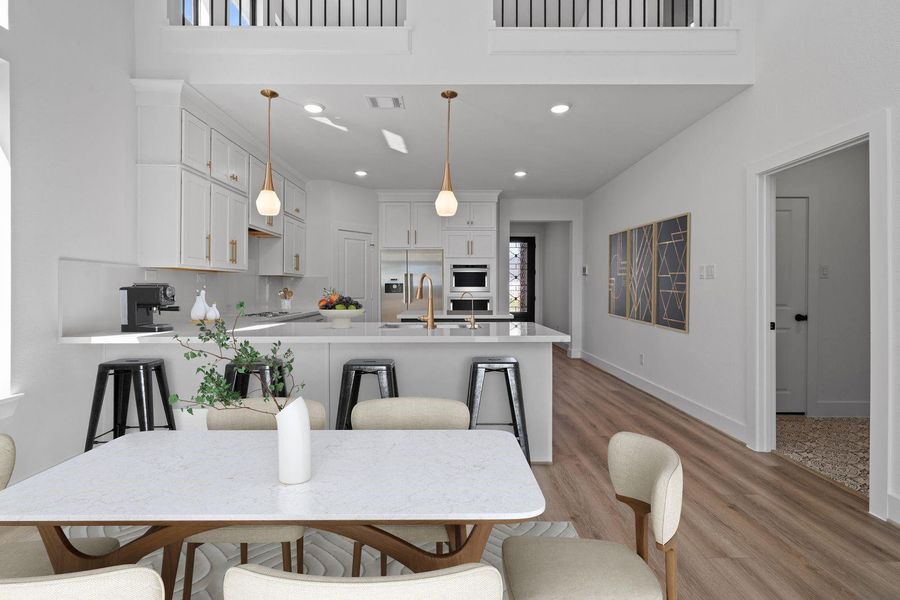 The causal eating area is perfectly located in this open concept home. The causal eating area is perfectly located in this open concept home.