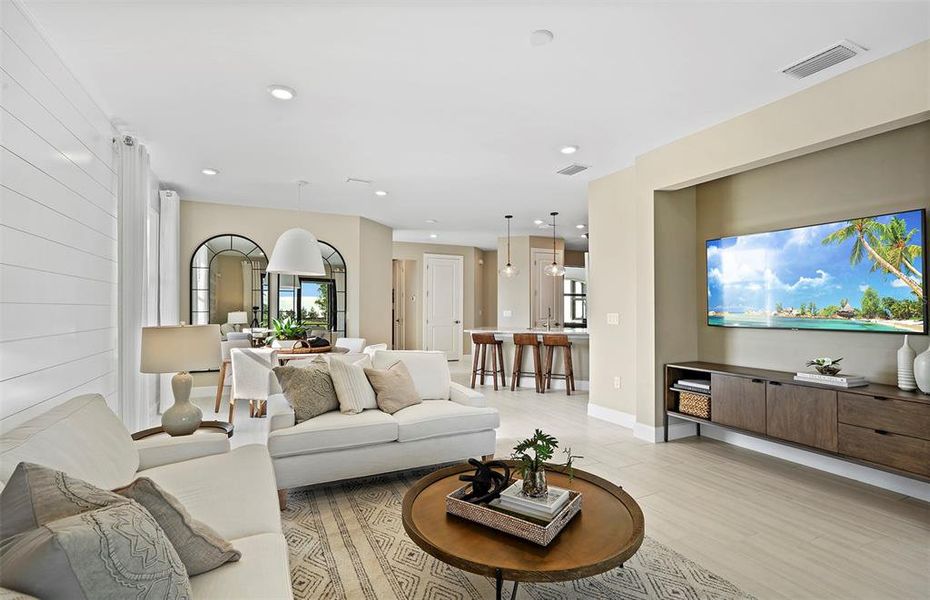 Furnished interior view inside a new home in Talon Preserve on Palmer Ranch, Nokomis (Image 7). Furnished interior view inside a new home in Talon Preserve on Palmer Ranch, Nokomis (Image 7).